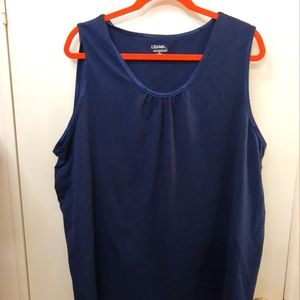 Liz & Me Navy Blue Sleeveless Top